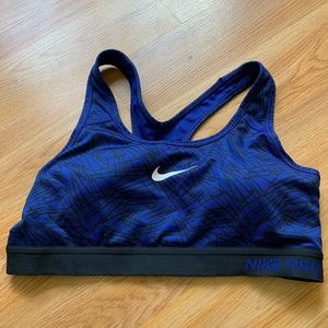 Blue Padded Nike Sports Bra✔️